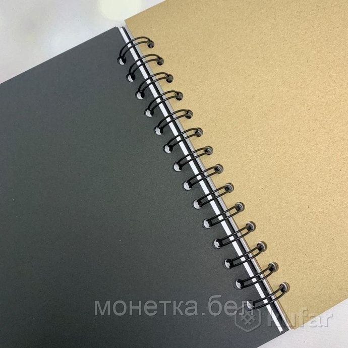 фото скетчбук блокнот с плотными листами ''sketchbook'' 5 видов бумаги (белая, клетка, чёрная, крафтовая, 6