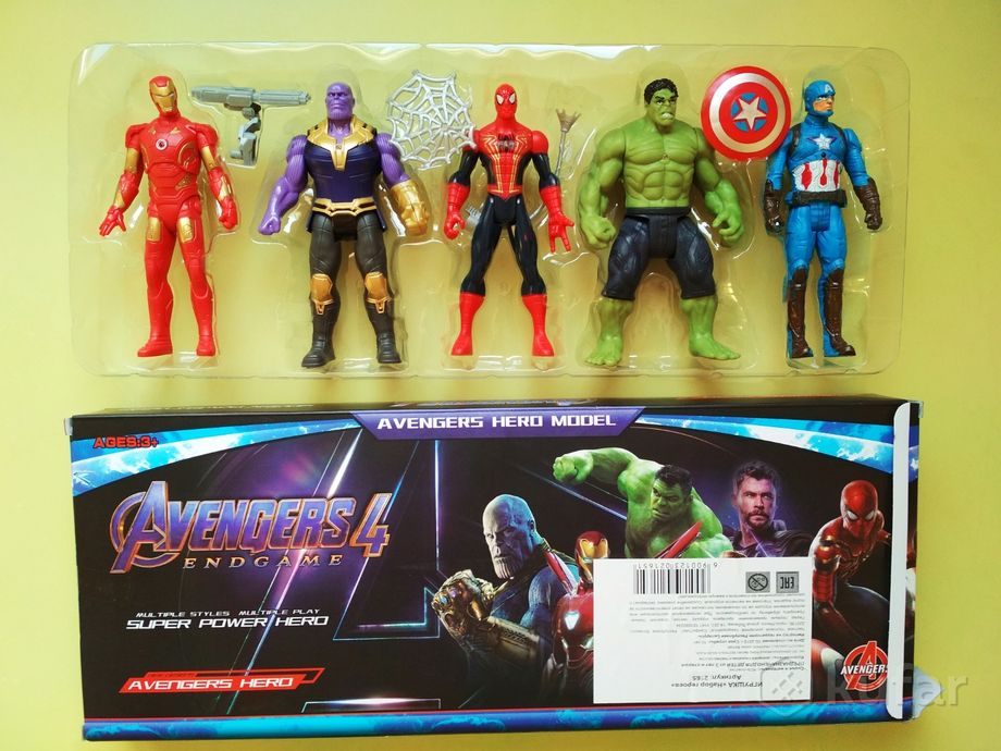 фото набор супергероев marvel марвел 5 героев 10,15,20 см  7