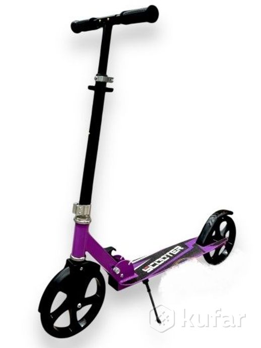 фото самокат двухколесный, подростковый, алюминий, складной с большими колесами scooter 3623 разные цвета 7