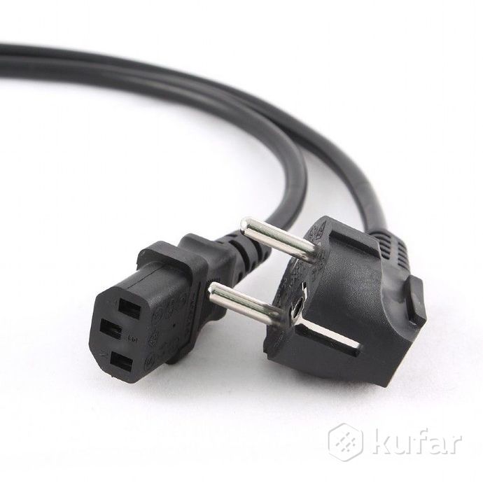 фото кабель питания - сетевой шнур 220в - системный блок 1,8м черный 0