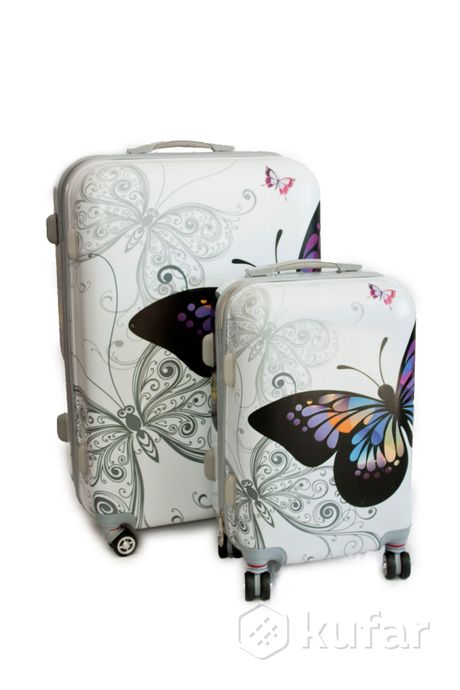 фото комплект чемоданов аnanda бабочки принт 0