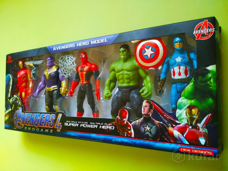 фото набор супергероев marvel марвел 5 героев 10,15,20 см  0