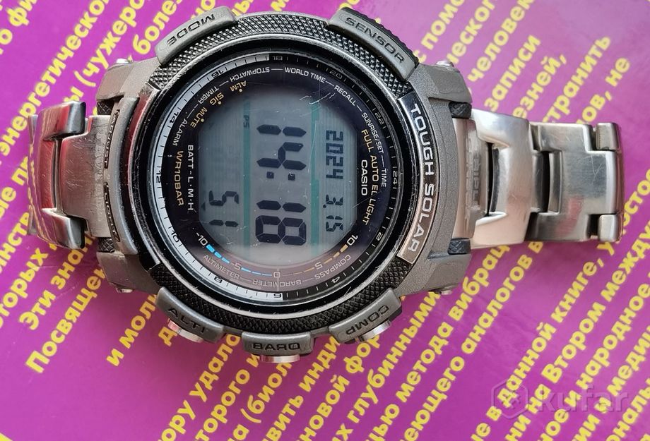 фото наручные часы casio pro trek prg-200t-7e, япония 2