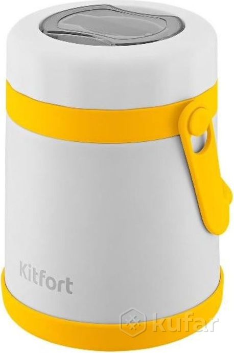 фото ланч-бокс ''kitfort'' kt-1241-1, white/yellow, 1.5л. 0