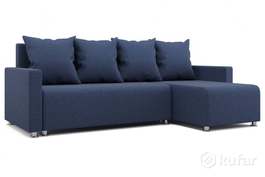 фото угловой диван челси синий 0