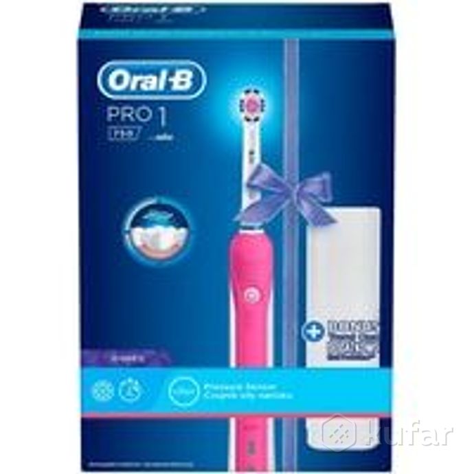 фото электрическая зубная щетка oral-b pro 1 750 3d white d16.513.1ux (розовый) 2