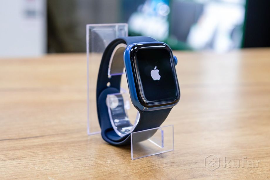 фото умные часы apple watch series 7 45 мм (синий) 0