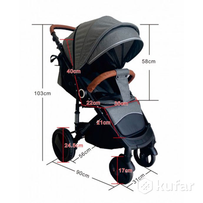 фото детская прогулочная коляска chiccolino star цвета 7