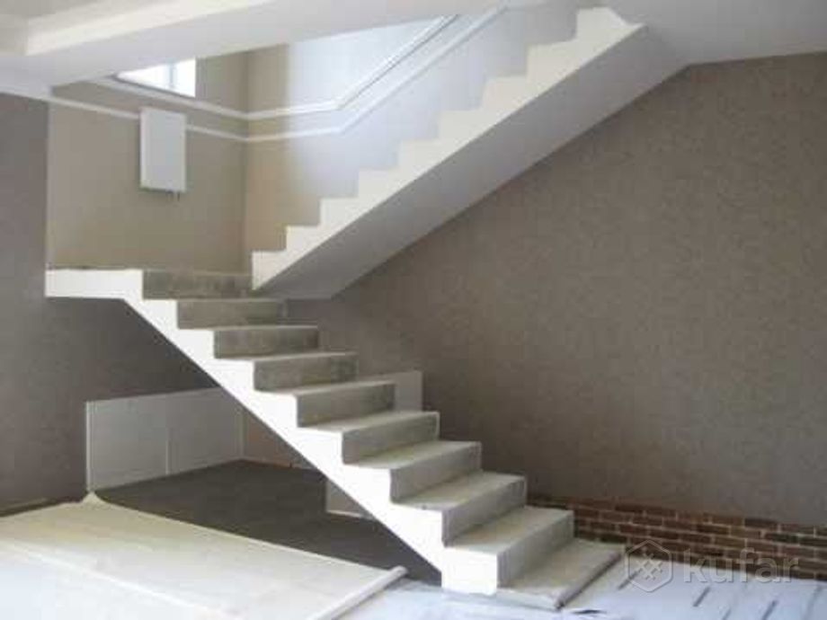 фото бетонная  монолитная лестница 4