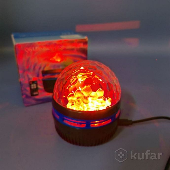 фото проектор  ночник мерцание led q6 star light с пультом ду (режимы подсветки, датчик звука) 2