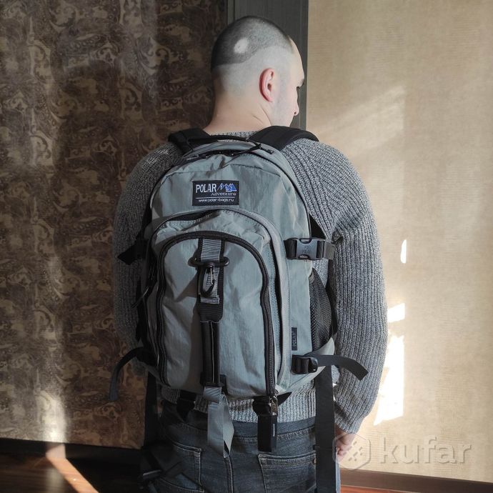 фото мужской спортивный рюкзак polar п955 серый 5