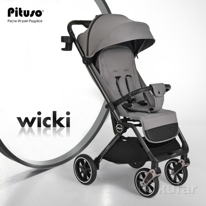 фото новые детская прогулочная коляска pituso wicki + доставка 2