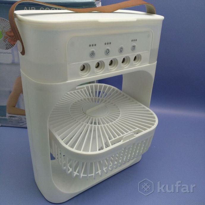 фото охладитель - увлажнитель воздуха 3в1 air cooler fan / кондиционер - вентилятор мини, 7 цветов подсве 7