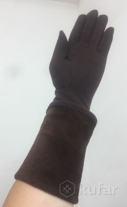 фото перчатки длинные трикотажные 4