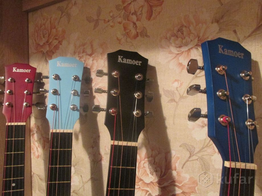 фото новые акустические гитары  kamoer + чехол -подарок 4