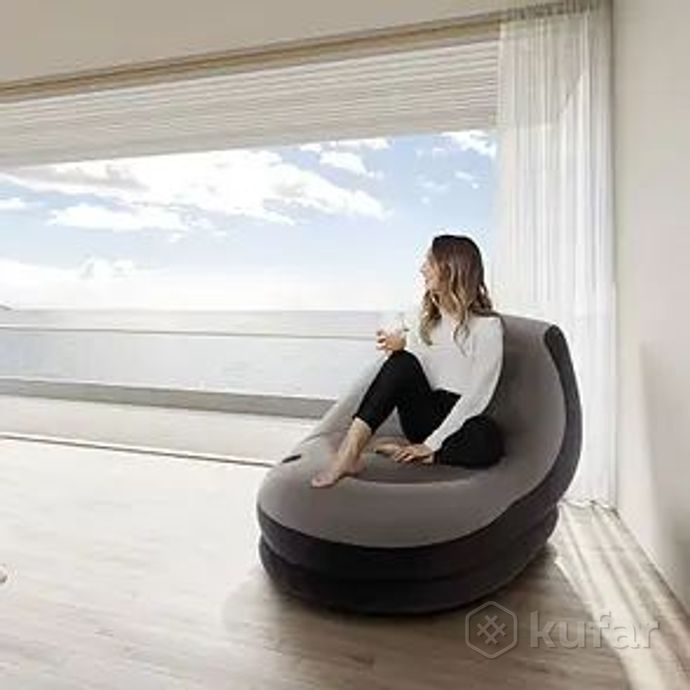 фото надувное кресло с пуфиком intex 68564 ultra lounge 2