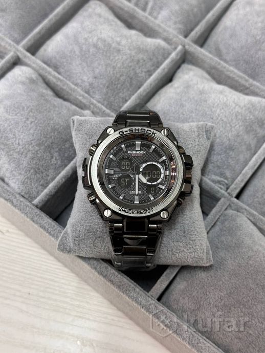 фото мужские часы g-shock (разные расцветки, реплика, металлический браслет) 0
