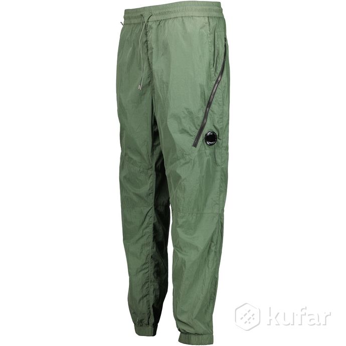 фото штаны  c.p. company garment-dyed cargo pants olive 0