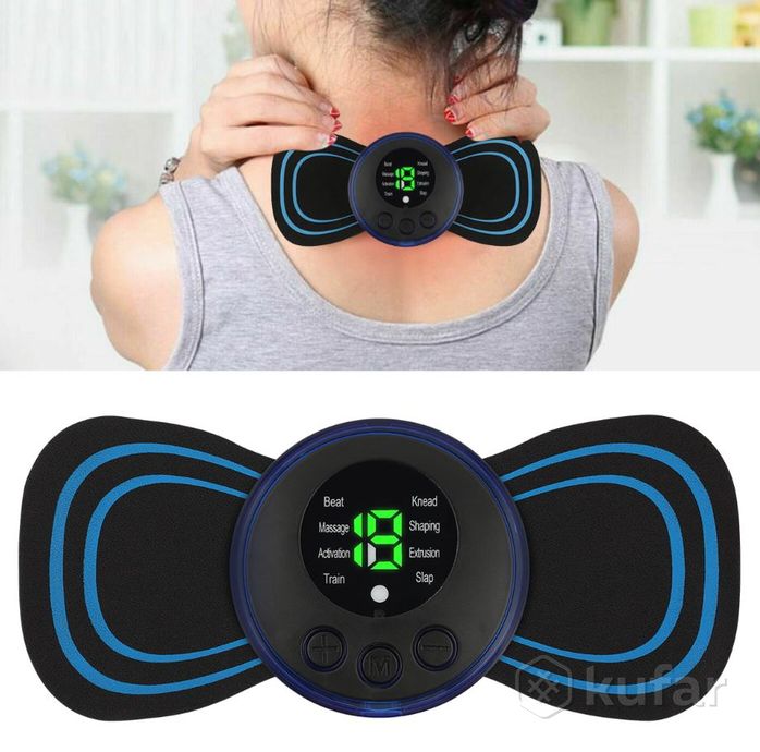 фото массажер миостимулятор - лимфодренажный электрический для тела mini massager ems (8 видов массажа, 1 1