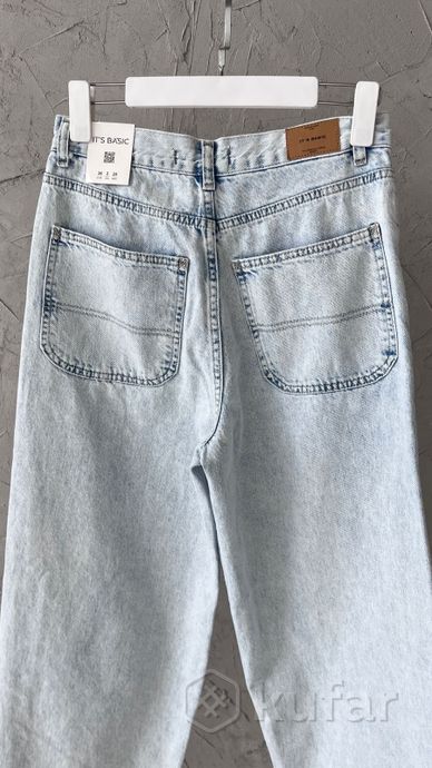 фото джинсы женские багги широкие  1