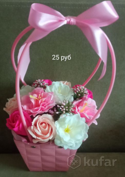 фото букеты из мыльных роз, пионов и др цветов  2
