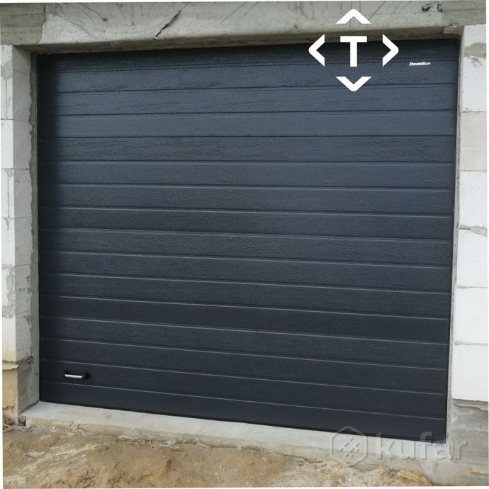 фото секционные ворота для гаража rsd02alu, новые 2