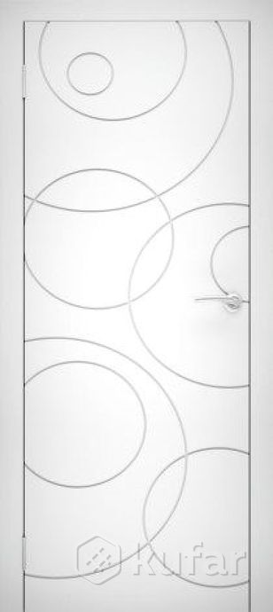фото дверь межкомнатная белая эмаль серия ''line'' 6