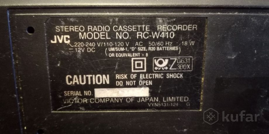 фото магнитофон jvc (jvs) rc-w410 производство япония 2