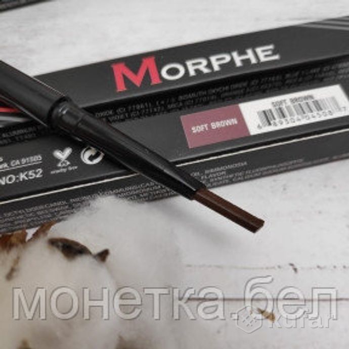 фото ликвидация карандаш для бровей morphe, 3 ml soft brown 0