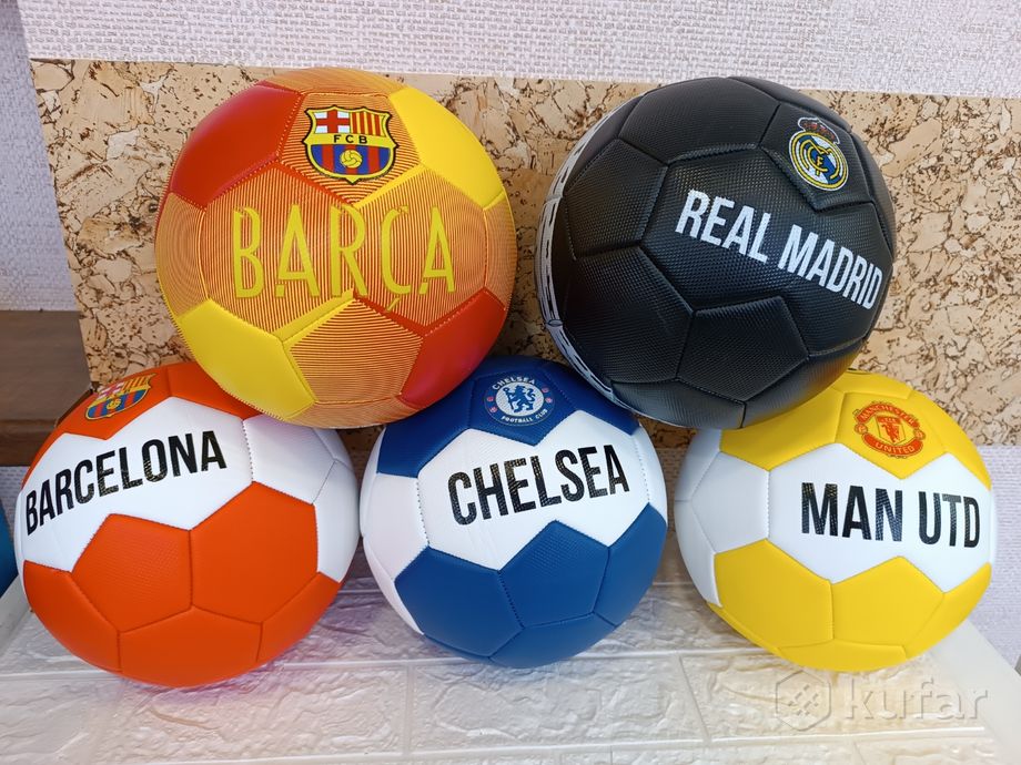 фото футбольные мячи barcelona, chelsea, real madrid, man utd, мяч футбольный, для футбола 0