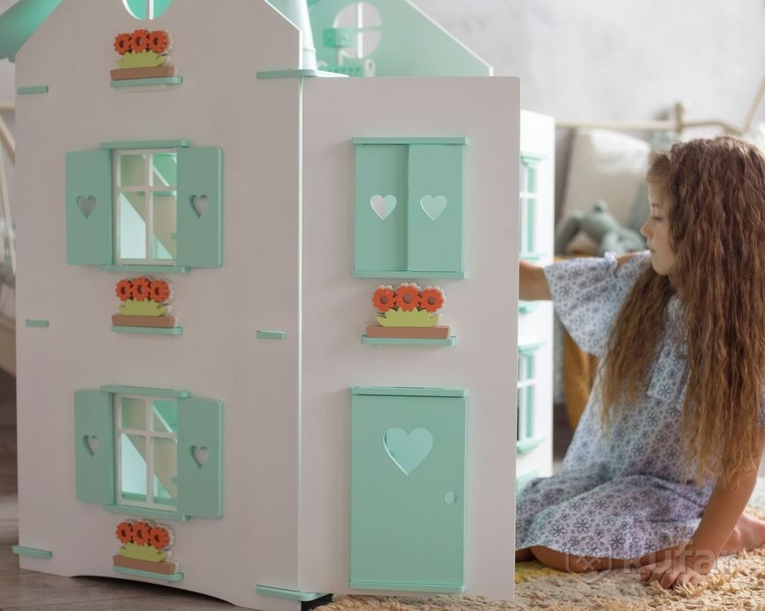 фото кукольный дом ''алиса'' 3 этажа для кукол ростом до 30 см 3