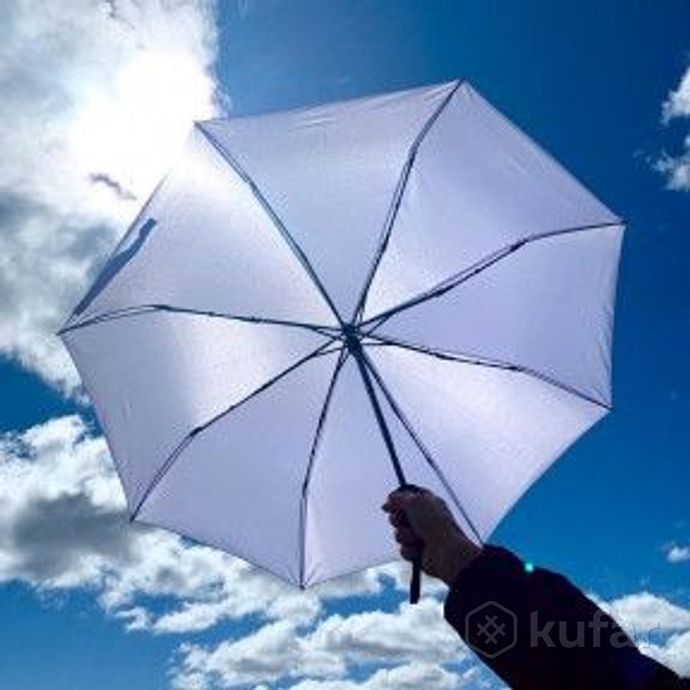 фото автоматический с защитой от ветра зонт vortex антишторм, d -96 см. белый 0