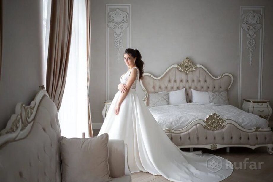 фото атласное свадебное платье размер 40-42 1