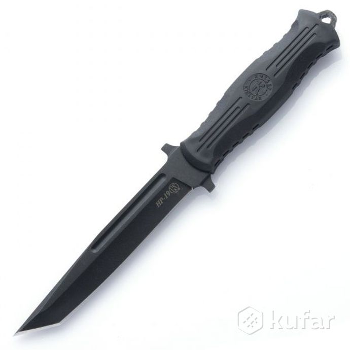 фото нож туристический нр-19, черный/песчаный 1