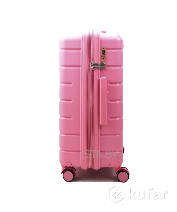 фото пластиковый чемодан миронпан на колесах, разные цвета  5