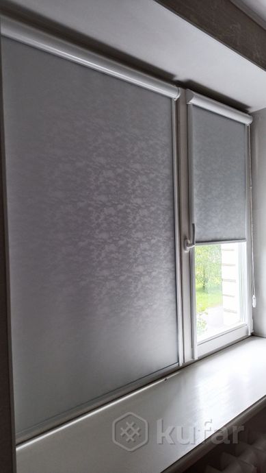 фото рольшторы (рулонные шторы) с тканью термоблэкаут 2