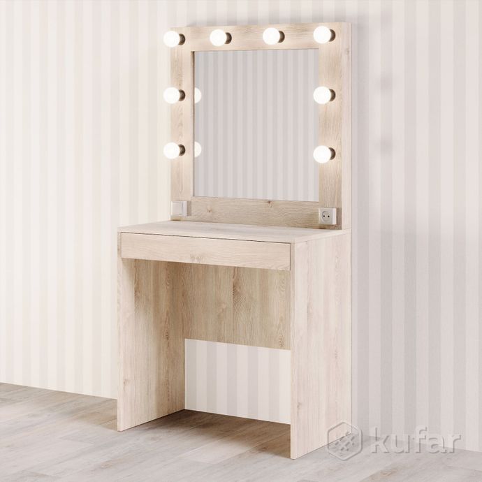 фото туалетный столик с зеркалом и подсветкой под заказ  4