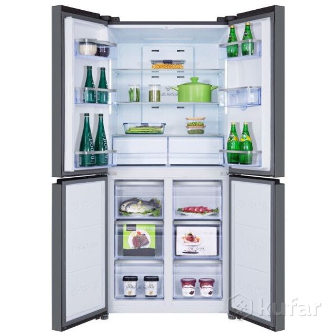 фото холодильник side by side четырехдверный tcl rp466cxf0lv 1