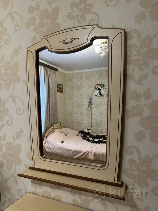 фото спальня (шкаф, кровать, прикроватные тумбы,зеркало 6