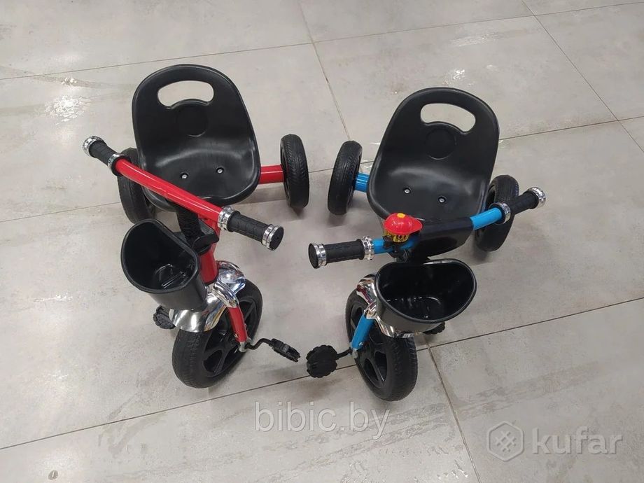 фото велосипед детский малютка трёхколёсный с корзинкой для детей малышей, беговел для самых маленьких 0