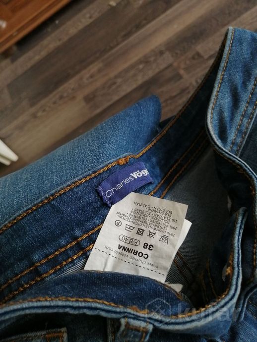 фото мега-модные, укороченные джинсы-дудки 46-48раз. 7