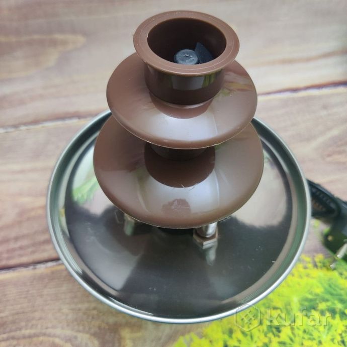 фото шоколадный фонтан фондю chocolate fondue fountain mini 8
