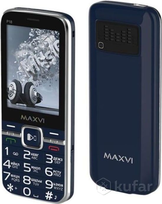 фото мобильный телефон ''maxvi'' p18 blue 3 sim 0