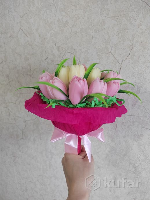 фото букет тюльпанов из мыла 1