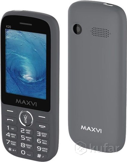 фото мобильный телефон ''maxvi'' k20 grey dual sim 0