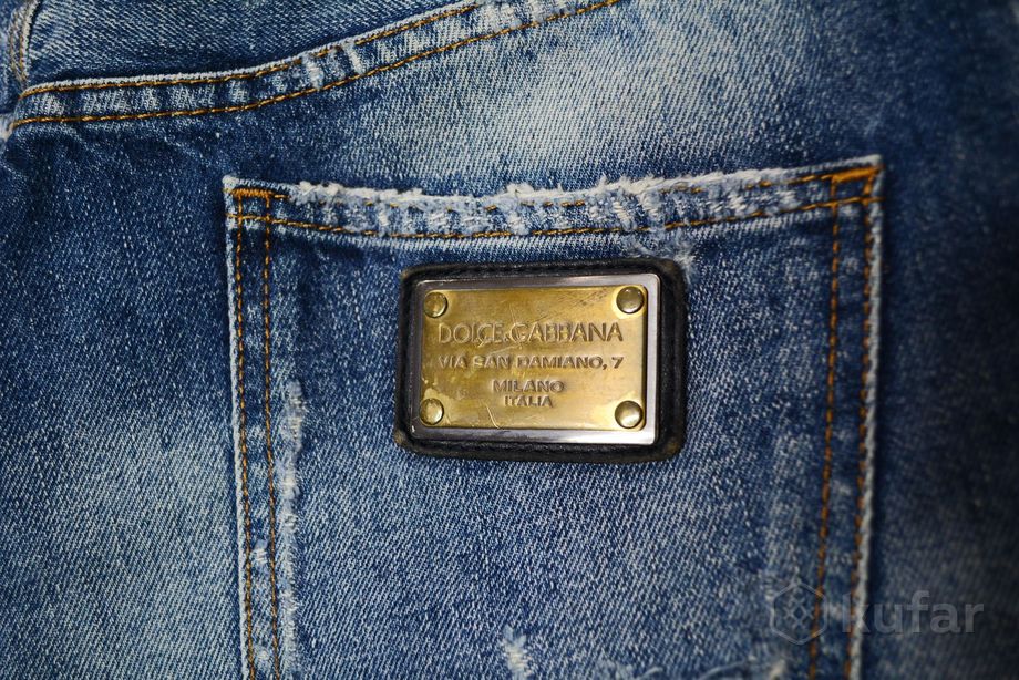фото джинсы dolce&gabbana distressed jeans made in italy prada gucci dior louis vuitton fendi ysl hermes 0