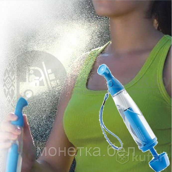 фото увлажнитель распылитель для лица и тела air coole здоровая и увлажненная кожа r, объем 130 мл синий 4