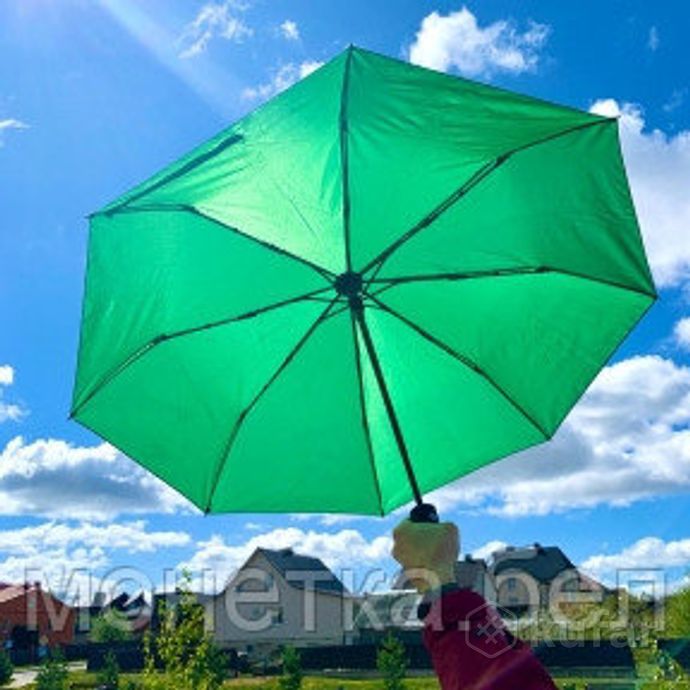 фото автоматический с защитой от ветра зонт vortex антишторм, d -96 см. зеленый 0