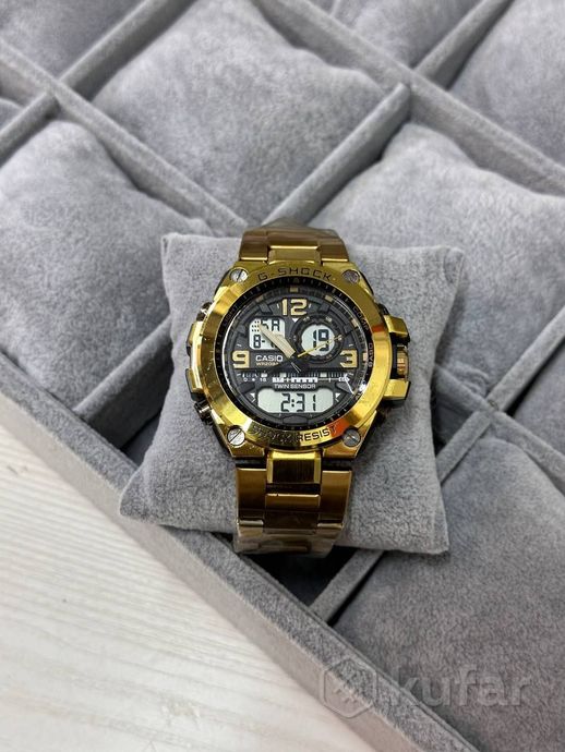 фото мужские часы g-shock (разные расцветки, реплика, металлический браслет) 2