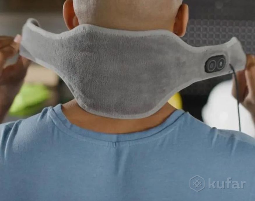 фото массажер-грелка для шеи / массажный шарф calm massaging neck wrap  (3 режима интенсивности, 3 режима 9